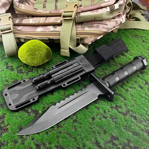 High Hardness Survival Gear Fixed Blade Knife with Sheath 5Cr18Mov Blade ABS Handle Carry-On Rescue Bush Knife EDC Adventure Tools Cutting Outdoor Camping Knife