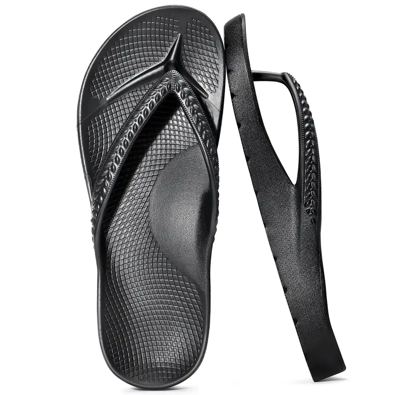 KIDMI Arch Support Flip Flops for Women Orthotic Sandals for Plantar Fasciitis Relief Summer Beach Thong Sandals for Walking  Indoor Outdoor Pool Slides
