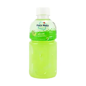 Mogu Mogu Melon Juice Drink with Nata de Coco 320ml - Authentic Thai Coconut Jelly Beverage