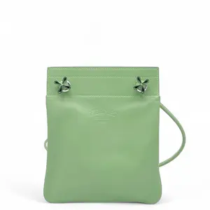 Pre-owned HERMÈS Leather tote bags Hermes Aline Swift 3I Vert Criquet (0614m6)