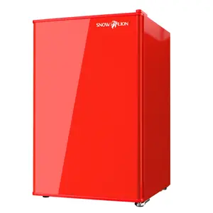 SnowLion Premium 65L Solid Door 2.3 Cu.ft. Freestanding Under-Counter Mini Fridge in Red (OSFS013-RL)