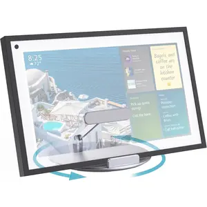 Tilt and Swivel Stand for Echo Show 15, Make of  Alloy, Rotatable and Foldable, Echo Show 15 Mount Suitable for 8"-16" Tablet/iPad, Work for Portrait Landscape Mode,