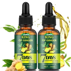 2x Ginger Hair Growth Germinal Oil, Regrow 7 Days Ginger Germinal Serum for Nourishing Hair Roots, 30ML