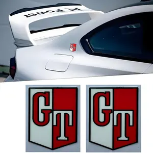 2PCS Car Stickers GT Badge Logo Decal for Nissan Skyline Nismo GTR Juke Versa Almera Xterra Qashqai Vehicle Decoration Accessories
