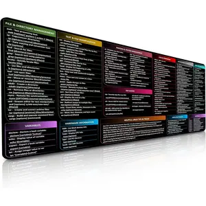 Linux Commands  Pad | Shortcuts Cheat Sheet to Kali/Red/Hat/Ubuntu/OpenSUSE/Arch/Debian/Unix | Extended Large Cheat Sheet Desk Pad | 35.5" x 15.7" | Programmer Gifts