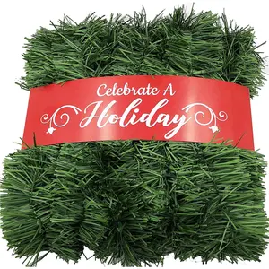 50 Foot Garland | Christmas Garland for Christmas Decorations Indoor or Outdoor | Non-Lit Soft Garland Christmas Decorations | Green Holiday Decor | Home Garden Artificial Greenery (1, 50 FT) Celebrate A Holiday