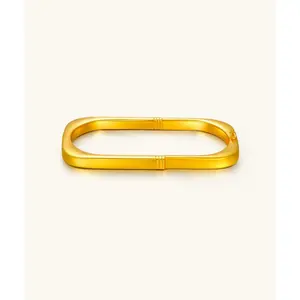 24K Yellow Gold Lock Bracelet