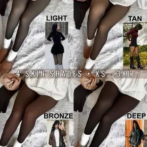 THE ORIGINAL! 4 SHADES • SIZE XS - 3XL • MAGIC FLEECE LINED LEGGINGS • CLOSED FOOT (LOOKS LIKE PANTYHOSE Winter Comfort Fleece Tights Available in Plus Size and Brown Fur