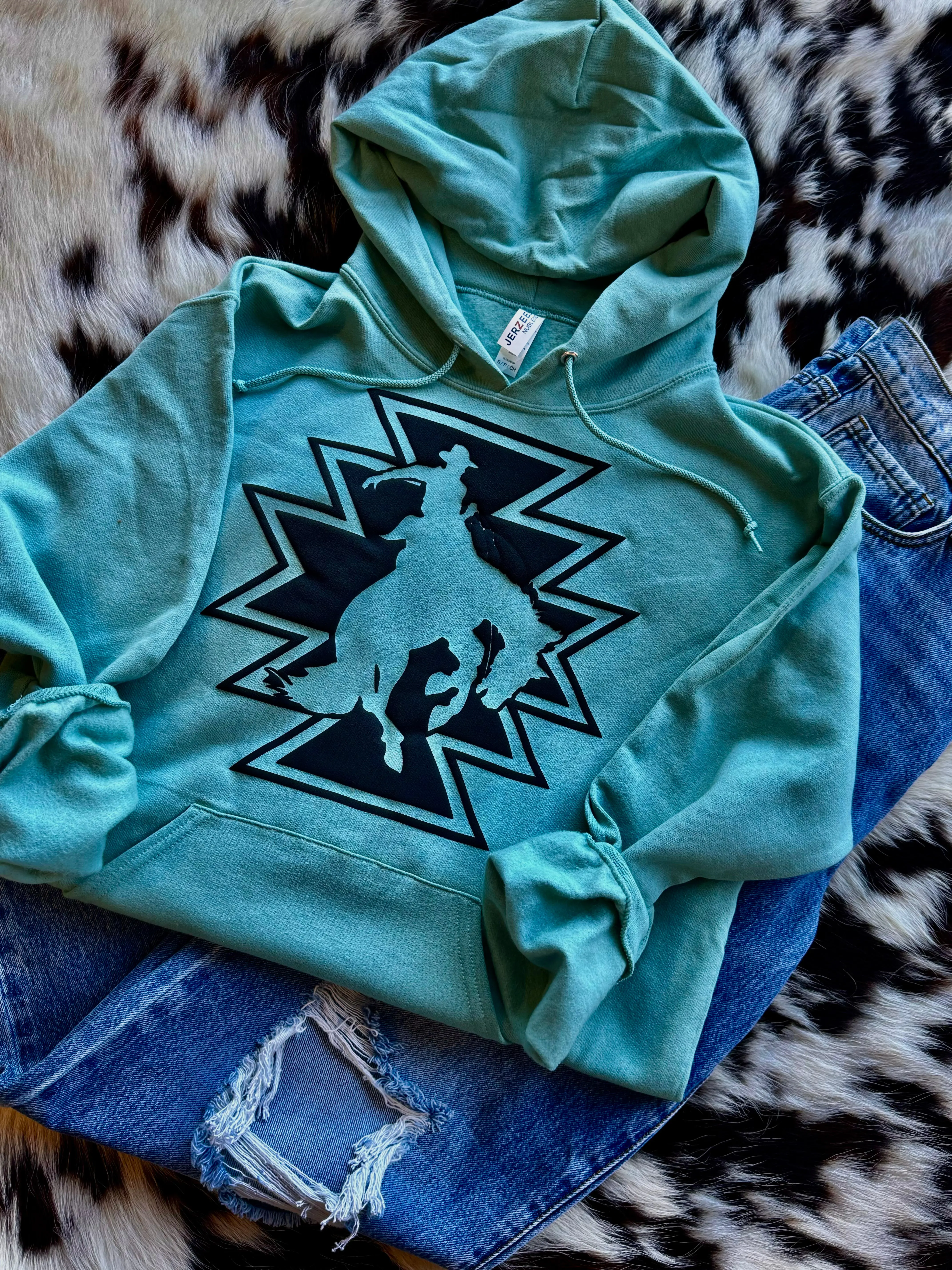 Buckin’ Aztec Hoodie