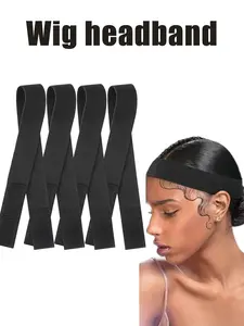 2-Pack Wig Elastic Bands, Lace Fusion Edge Trim, Hairline Fixing Accessories, Durable & Comfortable Design