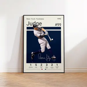 Aaron Judge Poster, New York Yankees Poster, Gift For Aaron Judge Fan, Baseball Poster, NFL Fans, Baseball Gift, Sports Bedroom Posters