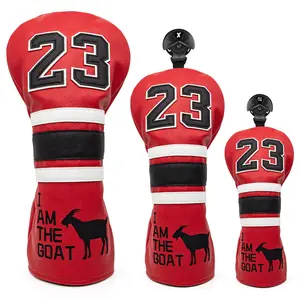 23 GOAT Golf Club Headcovers (Driver, Wood, Hybrid)– Fun, Durable, & Stylish! 🍦🏌️‍♂️