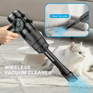 Detachable battery wireless car vacuum cleaner handheld small power wireless charging household suction and blowing dual-use vacuum cleaner