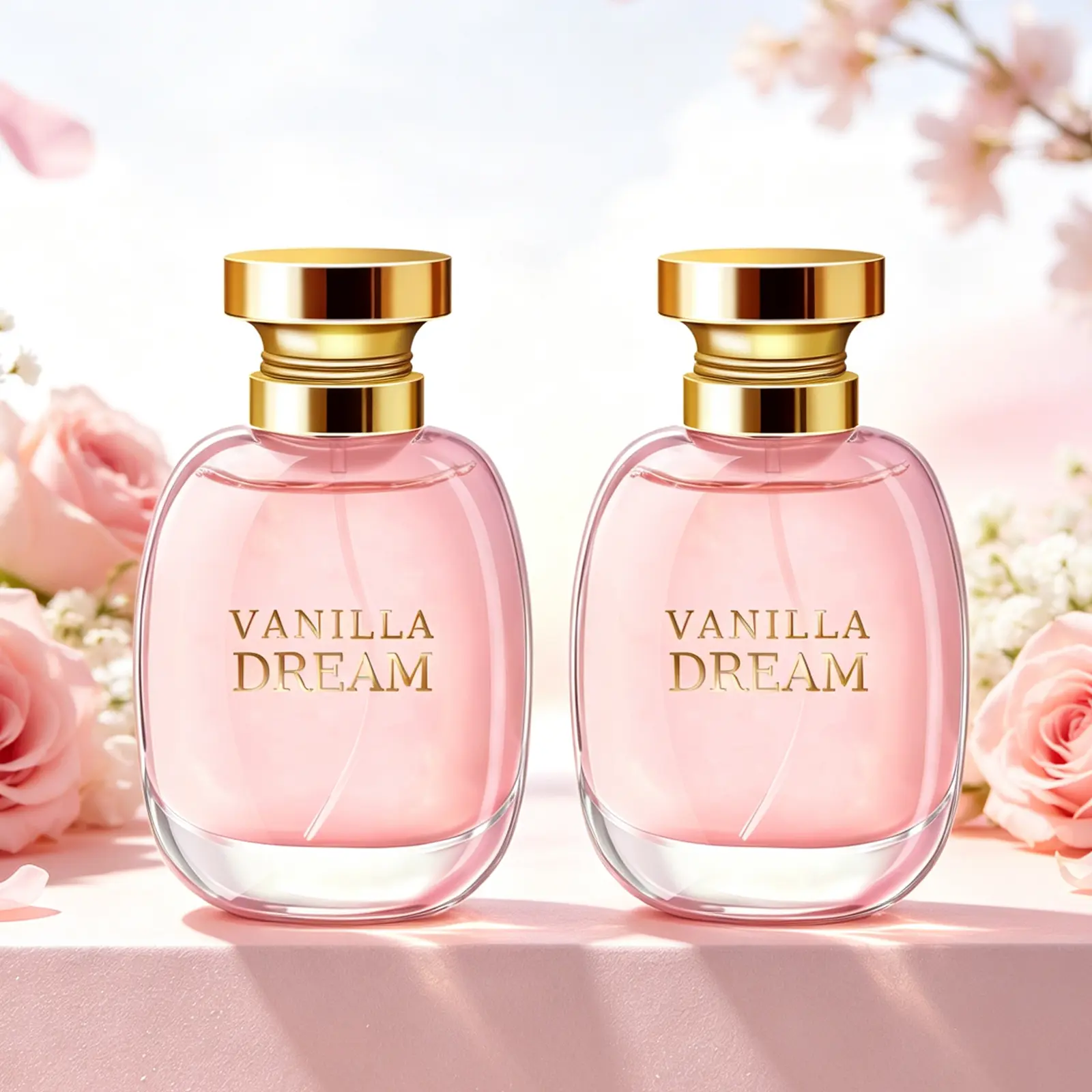 2-Pack Women's EDP, Fruity Floral, 100ML/3.4 FL OZ Each, Pear & Citrus Opening, Wild Jasmine & Gardenia Heart, Vanilla & Sandalwood & Musk Finish, Long-Lasting, Perfect for Dates Daily Parties Business Gifting