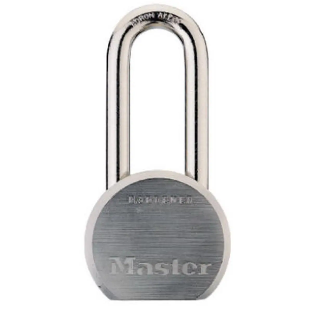 Master Lock 930DLHPF Industrial Grade Metal Keyed Padlock for Motorcycles, 2.5 Solid Steel Round Shackle (7/16" Diameter), 1.65 lbs, 7.2l x 1.4w x 3.7h in, Dual Ball Bearings, High Security Spool Pins, Boron Hardened, Dual Ball Bearing