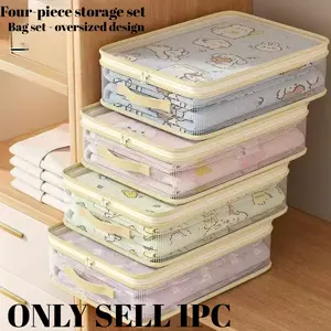 Storage bag Household bed sheet Quilt cover Extra thick finishing bag Wardrobe quilt clothing Mildew-proof and dust-proof storage bag