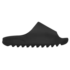 YZY YS-01 Slide Shoe, 100% Authentic Black Synthetic Open-Toe Chunky Unisex Footwear, Comfortable Everyday Wear Slipper