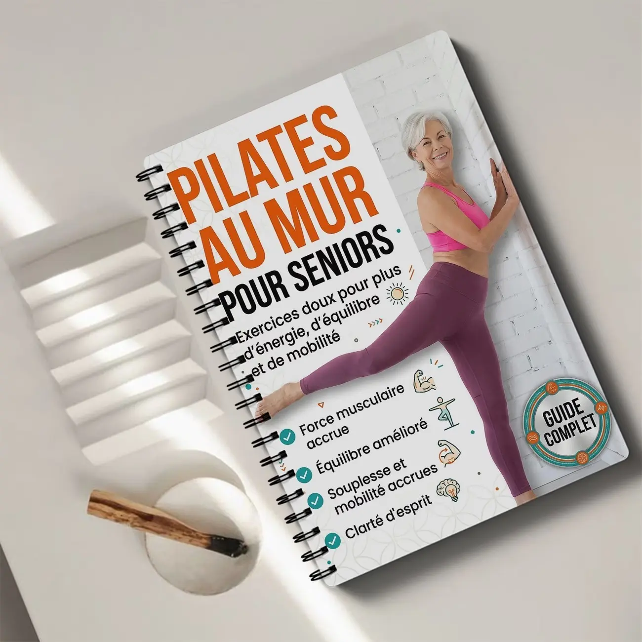 Wall Pilates for Seniors - Complete Guide to Gentle Exercises, Ideal for Senior Fitness, Easy-To-Follow Workout Routine