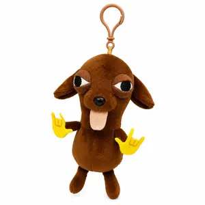 Chihuahua Plush Charm, Playful Bag-Keychain Accessory, Home Decor Doll Ornament - Ideal Gift for Friends to Lift Mood