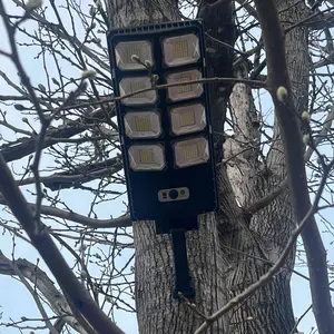 New Solar Street Lamp Road Lighting With Remote Control Garden Light Dusk To Dawn Solar Light Outdoor With Motion Sensor And Remote Control, Suitable For Courtyard, Parking Lot, Garage, Street