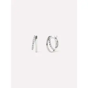 Double Hoop Earrings - Toda Silver