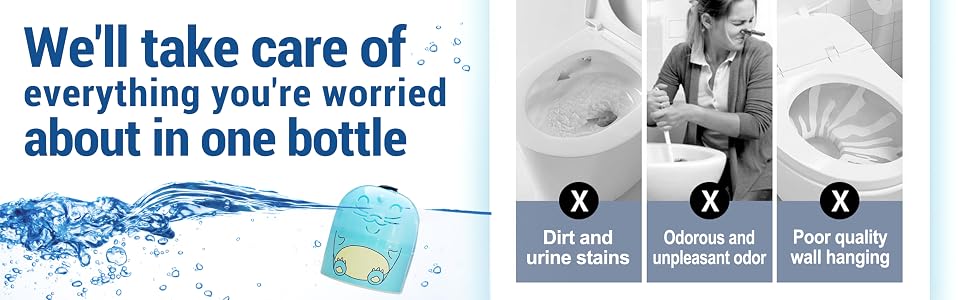 Cute Dinosaur-Shaped Toilet Bowl Cleaner Bottle - Bathroom Toilet Tank Cleaner, Long-lasting Fragrance Technology, Unique Bottle Design, Equipped With Rope (Ocean/Jasmine/Peach)