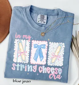 In My String Cheese Era Mama T-Shirt, Funny Overstimulated Mom Tee, Trendy Motherhood Graphic Shirt, Mothers Day Gift, Unisex Top