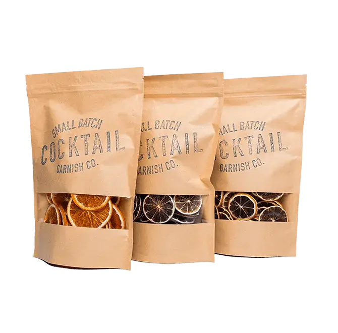 Cocktail Garnish Co. Citrus Flavors Dehydrated Fruit Mixology Equipment Bundle - 3 Pack of Cocktail Garnishes for Drinks - Orange, Lime, Lemon Slices - Total Slices: 30+ Orange, 55+ Lime, 50+ Lemon - 12in x 10in x 3in