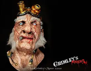 Lord Grimley's Manor - The Doctor Thaddeus Tinkers - Tinkers With the Dead- Latex Halloween Mask