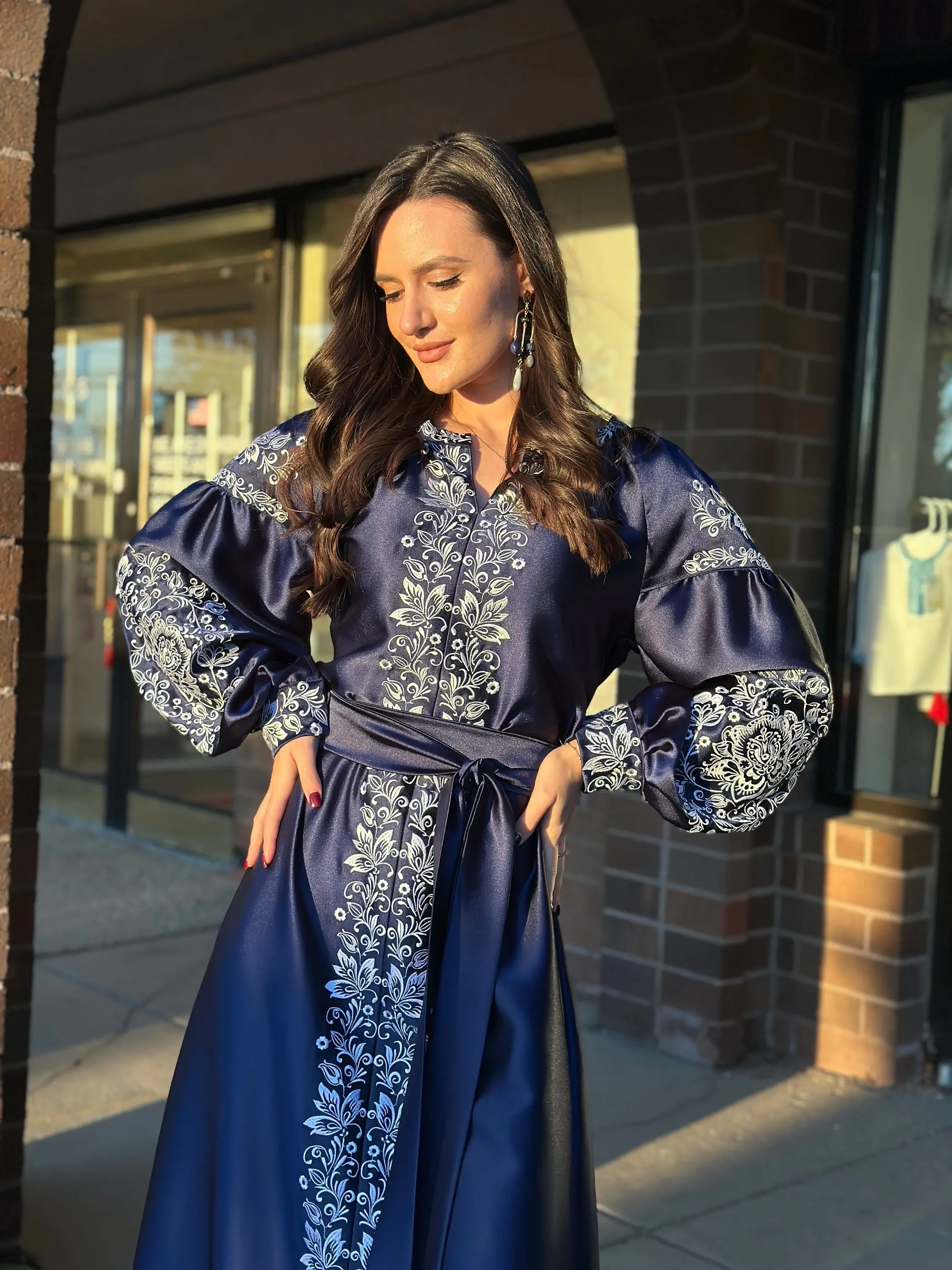 In USA NEW Dress Embroidered dress Ukrainian style dress with embroidered Vyshyvanka dress Ukraine dress with embroidered