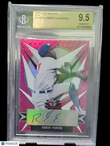 2021 Leaf Valiant Pink Robert Puason #BARP2 /25 BGS 9.5 Auto 10