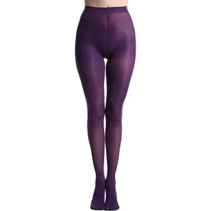 Soft Semi-Opaque Pantyhose, High Waist Footed Tights for Daily Wear & Comfort