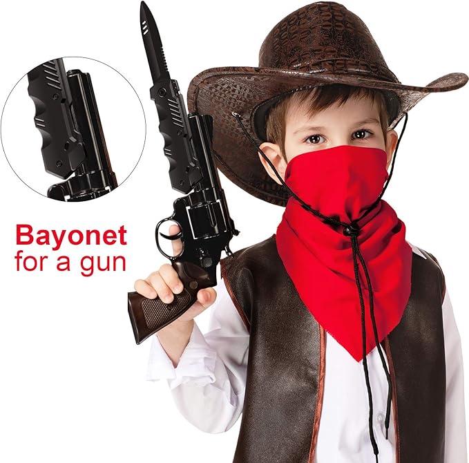 Boao 4 Pieces Retractable Knife Prop False Trick Gadget Toy Disappearing Dagger Fake Plastic Blade for Halloween Fools Day Party