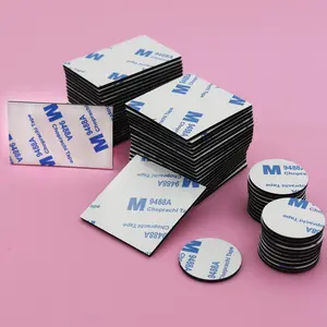 Double Sided Tape, 60/90pcs Strong Double-sided Adhesive Tape, Self Adhesive Foam Tape for Wall, Door, Metal, Glass, Tile