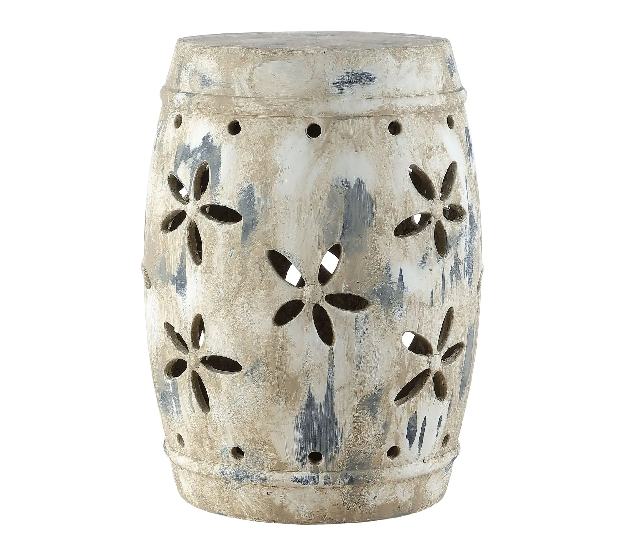 Ilia, 19 Inch, Cement Garden Stool by Valerie