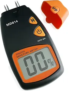 Digital MD814   Meter Tester, 4 Pins  Trees Bamboos  Detector with LCD Display, Measure Range 5% - 40%