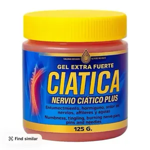 Ciatica ointment Extra Fuerte Nervio Ciatico Plus 125 gr Skin Repair Moisturizers Comfort Moisture Cosmetic Blend Herbal Intensive Soothing Hydrating Moisturizing with arnica , camphor , menthol , peppermint oil , eucalyptus