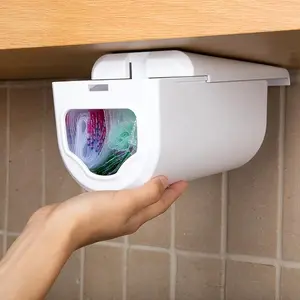 Ziplock Bag Dispenser for Quart, Sandwich & Snack Bags | Under-Cabinet or Shelf Mount | Easy Front-Access Kitchen Storage & Organization Solution