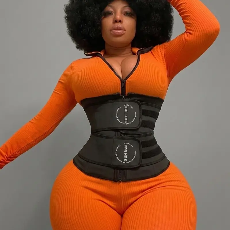 Sculpt Touch Snatch Workout Waist Trainer Belt | Double-Layer Rubber Waist Support for Fitness, Work & Everyday Wear Shapewear Womenswear Tops Breathable Basic