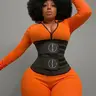 Sculpt Touch Snatch Workout Waist Trainer Belt | Double-Layer Rubber Waist Support for Fitness, Work & Everyday Wear Shapewear Womenswear Tops Breathable Basic