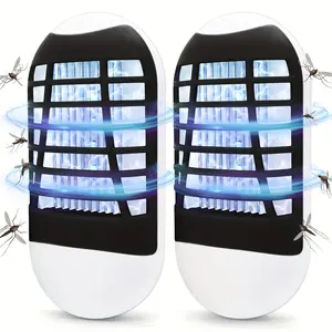 2pcs Bug Zapper, Indoor Electric Mosquito Killer Lamp with Uv Led Light, Fly Insects Trap for Home Entryway Balcony Patio