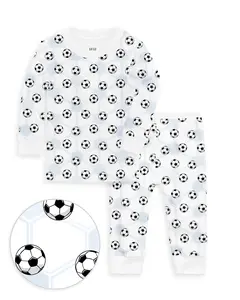 The Organic Long Sleeve Pajama Set [Soccer]
