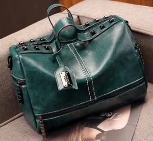 A65-New fashion solid color handbag with one-shoulder cross-body bag