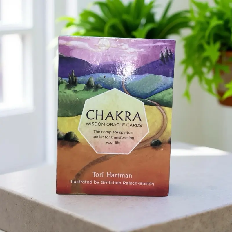 Chakra Wisdom Oracle Cards by Tori Hartman - Complete Spiritual Toolkit for Transforming Your Life Illustrated by Gretchen Raisch-Baskin