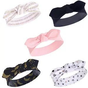 Yoga Sprout Cotton Headbands, Metallic Moon