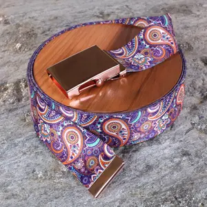 15 Purple Paisley Belt