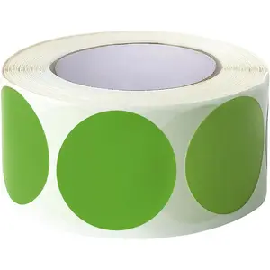 (R) 1" Green Circle Dot Stickers Color Coding Labels, 1000 count 2 Rolls