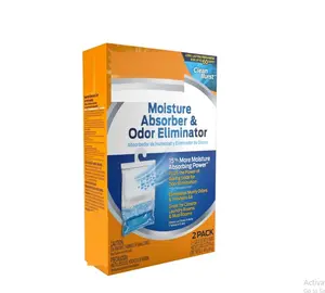 Hanging Bags Moisture Absorber for Closets, Clean Burst Scent, 16 oz., 2 Pack