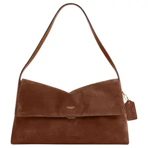 COACH Chelsea 36 Logo Push-Lock Top-Handle Bag in Warm Brown for Women