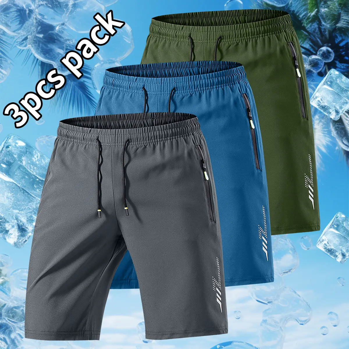 Gray + Lake Blue + Green